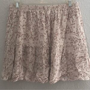 PinkRose Cheetah Print Mini Skirt